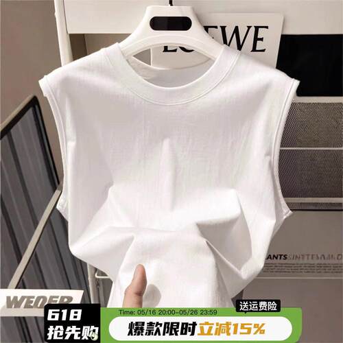 Crewneck Muscle Core Mens Timeless Sleeveless Tank Clean