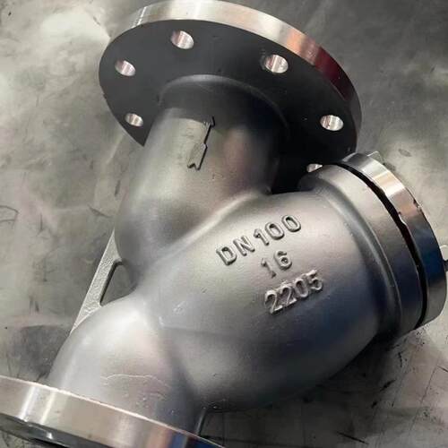 GL41W-16V双相钢2205法兰过滤器 双相钢Y型过滤器 法兰2205过滤器