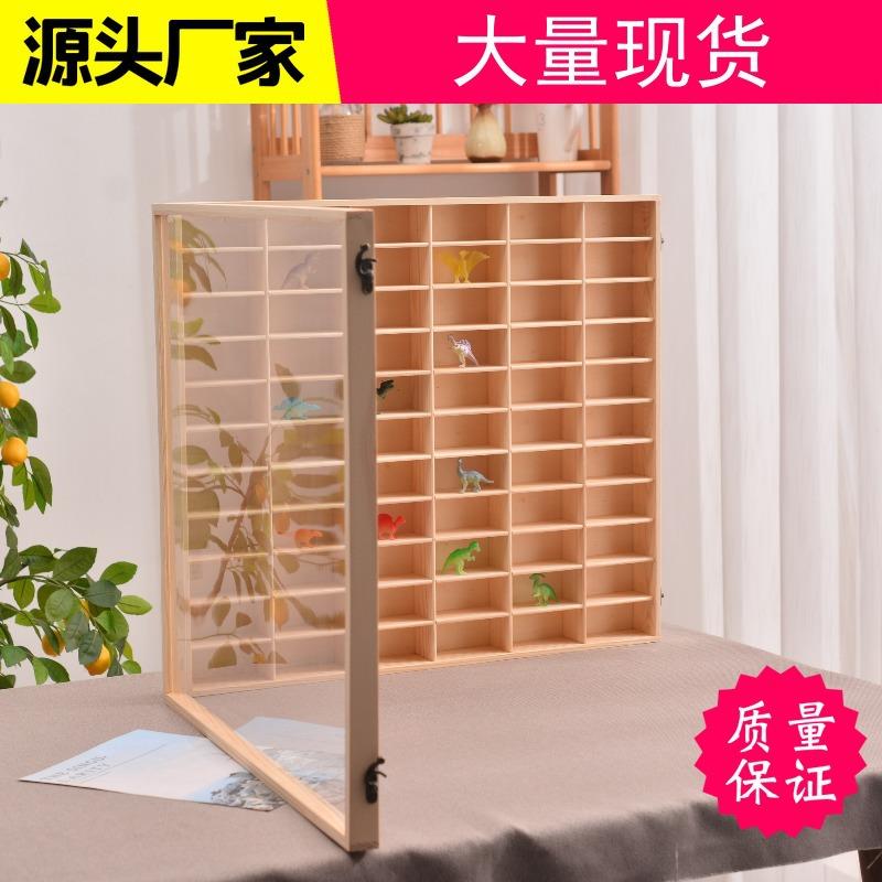 1:64小汽车模型展示架多美卡壁挂式模型防尘收纳架带门模型收纳盒