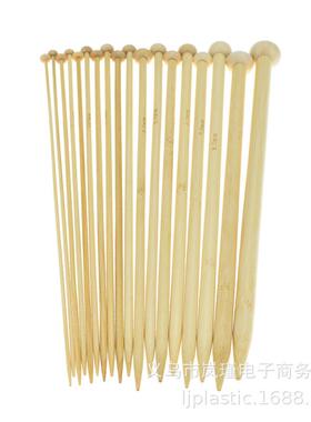 35cm竹木长棒针编织织毛衣单头织毛线针竹棒针18付一套装KN003