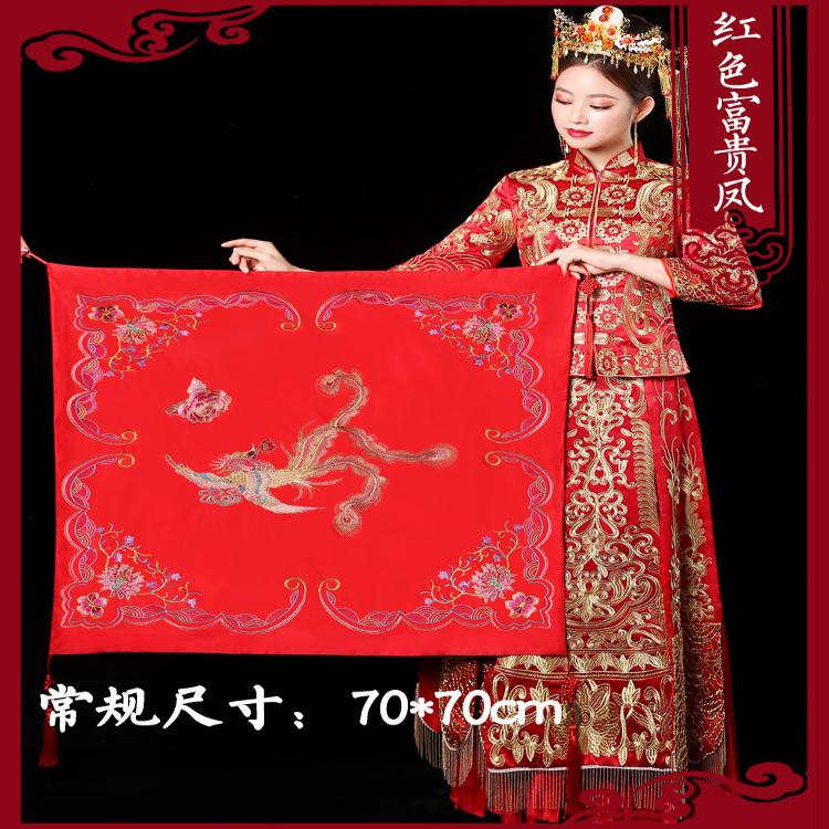 红盖头盖头新娘红色流苏结婚婚纱