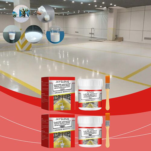 JAYSUING Waterproof Epoxy Floor Paint - Home Use Wall and Fl