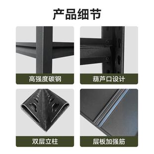 多层收纳多功能储物柜钢制微波炉架锅架家用货架 厨房置物架落地式