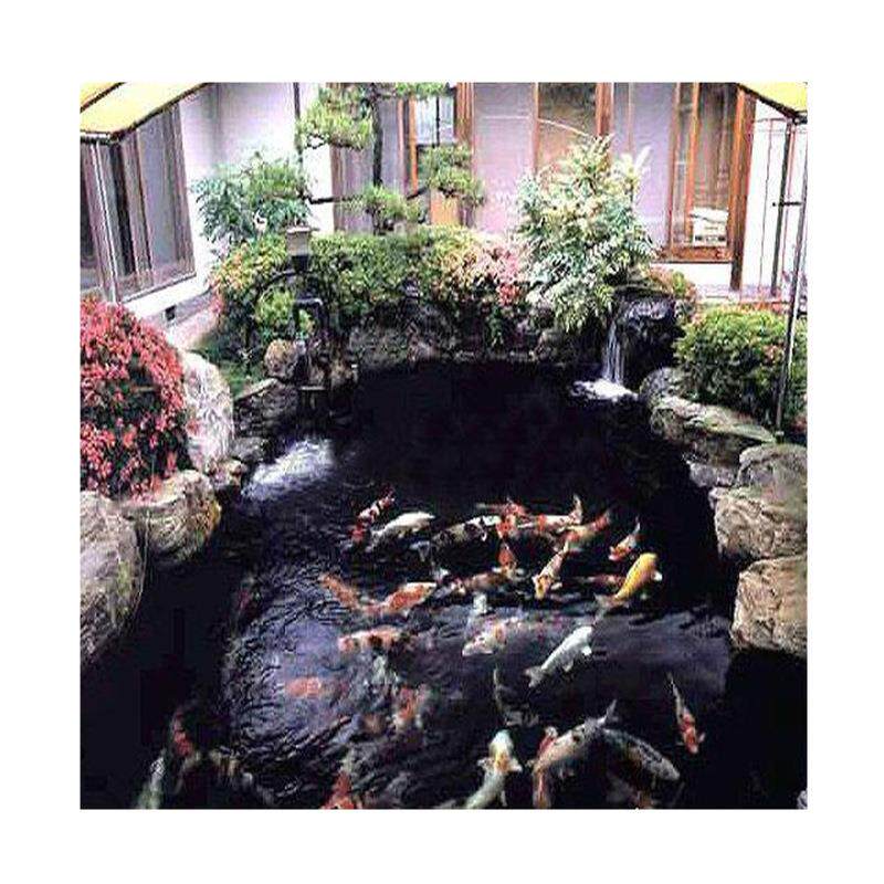 千层石假山石庭院造景花园鱼池鹅卵石流水假山制作鱼池驳岸景观石