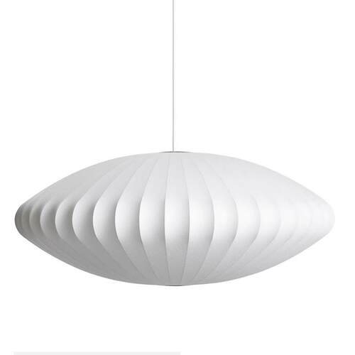 北欧HermanMiller蚕丝气泡吊灯侘寂风中古设计师餐厅法式卧室灯