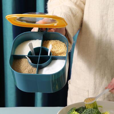 All-in-One Seasoning Box for Home Kitchen, Multi-compartment