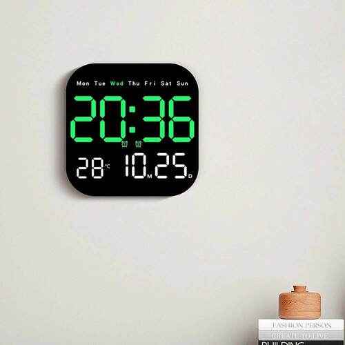 Digital Wall Clocks Temperature Date Week Dispaly Electronic