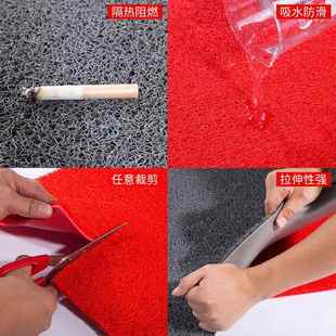 可裁红地毯O商用LOG迎宾门07329768口脚防滑进门垫3G垫丝圈剪塑料
