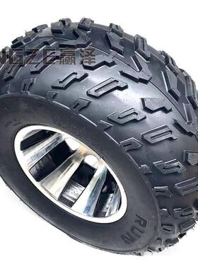 四轮卡丁车摩托车沙滩车23X7-10 22X10-10加厚RUN越野轮胎铝轮毂