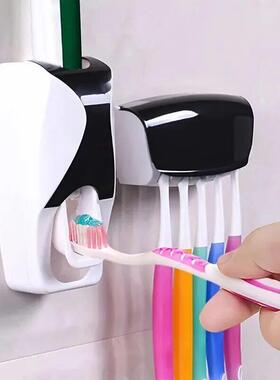 1Set Toothbrush Holder With Automatic Toothpaste Dispenser W