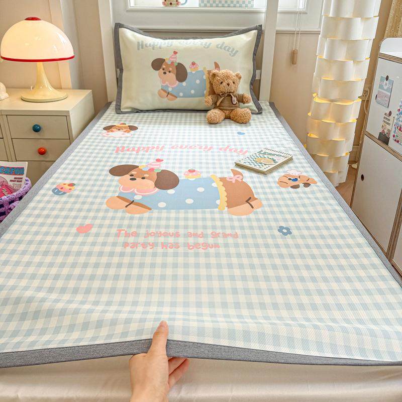 a类学生宿舍冰丝凉席三件套夏季折叠软席夏天寝室单人席子可机洗,床上用品,冰丝席,淘宝优惠券,粉丝福利购,淘宝优惠卷