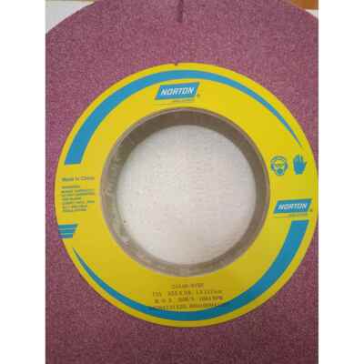 红色大水磨砂轮25A络刚玉诺顿砂轮350*40*127和355*38.1*127