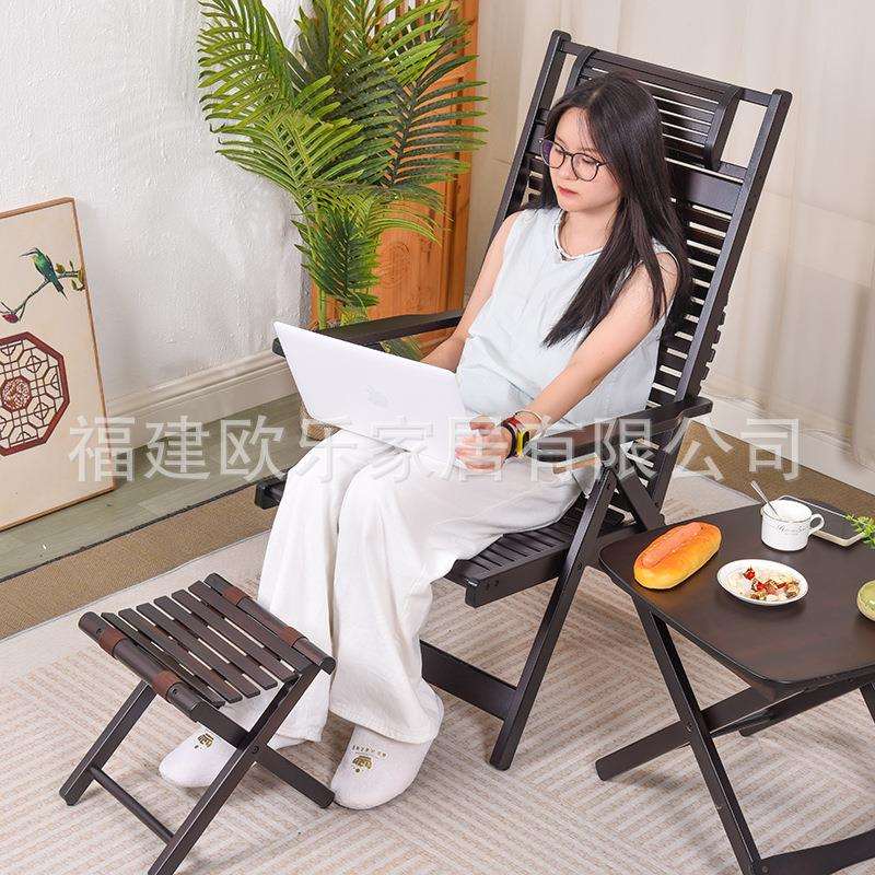 躺椅折叠家用阳台休闲懒人椅可坐可躺逍遥椅办公午休老人乘凉椅子