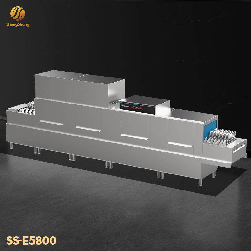 SS-E5800长龙式洗碗机双烘干全自动商用酒店餐饮洗碗机清洁