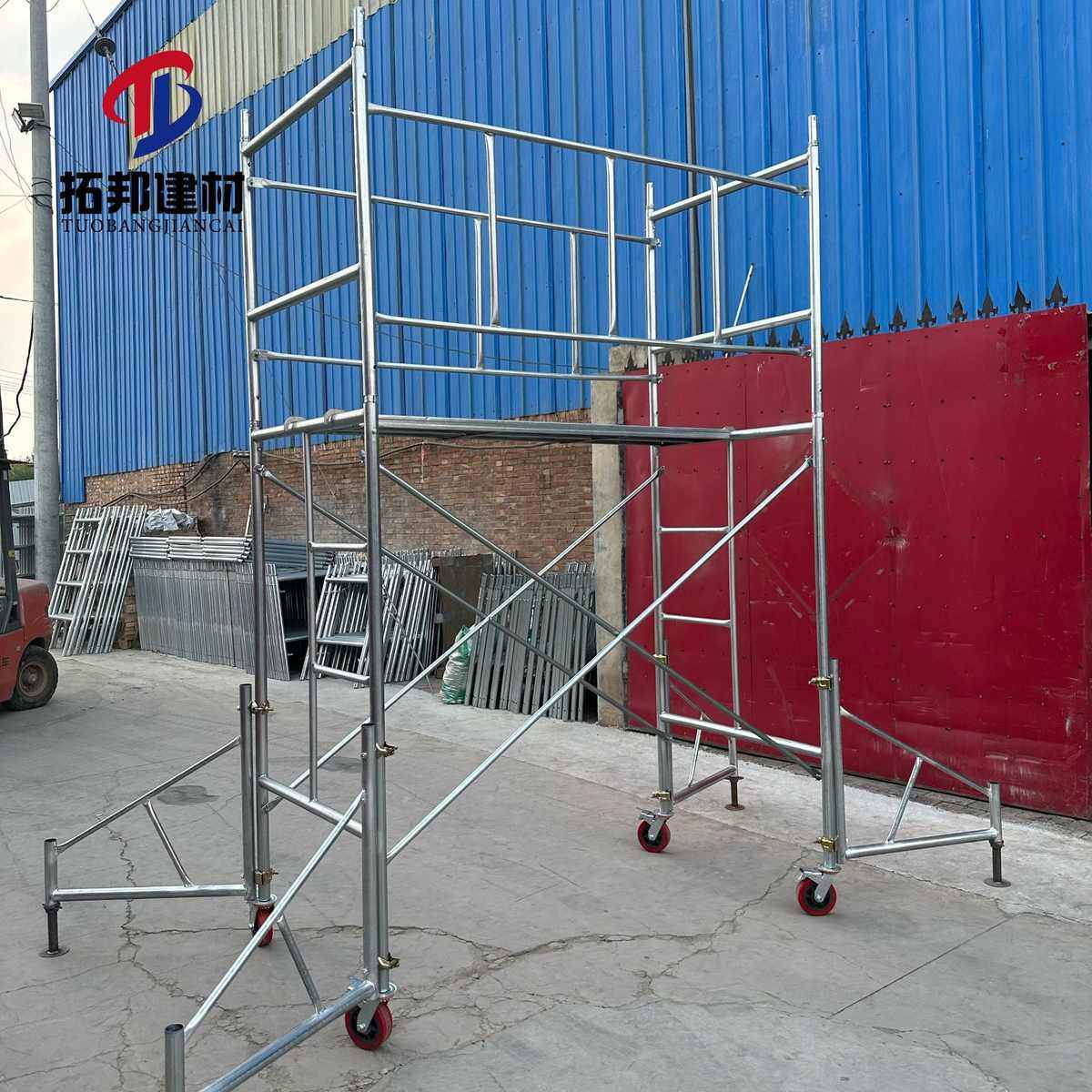 脚手架 加厚支撑架固定架护脚手架脚手架护栏三角架 角热镀锌移动,基础建材,铝合金梯子/移动爬梯,淘宝优惠券,粉丝福利购,淘宝优惠卷