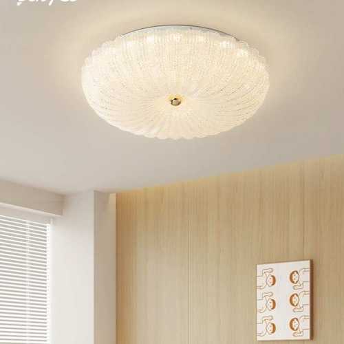 轻奢加厚光学压克力粘水晶砂卧室防蚊虫吸顶灯过道阳台主卧灯具