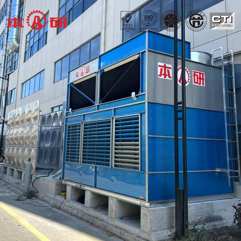 低噪音闭式冷却塔干湿式冷却水塔不锈钢盘管换热烧结炉降温用