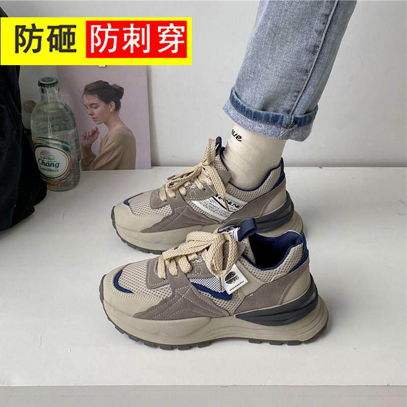 钢头劳保鞋女款新款女式轻便四季透气防砸钢包头女士夏季时尚女生