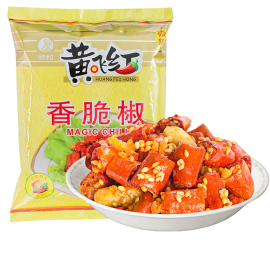 黄飞红香脆椒308g55g整箱辣椒圈炒菜配料，黄飞鸿(黄飞鸿)麻辣花生