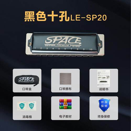 高档EIFAFN十孔口琴PaddyC调学布鲁斯SPACE初生学者入门成人专业