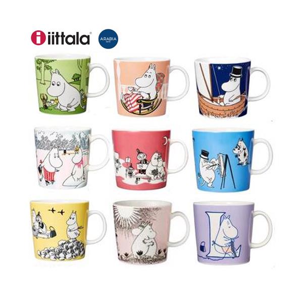 芬兰Arabia Moomin姆明马克杯 陶瓷杯 咖啡杯茶杯 300ml 奶杯果汁