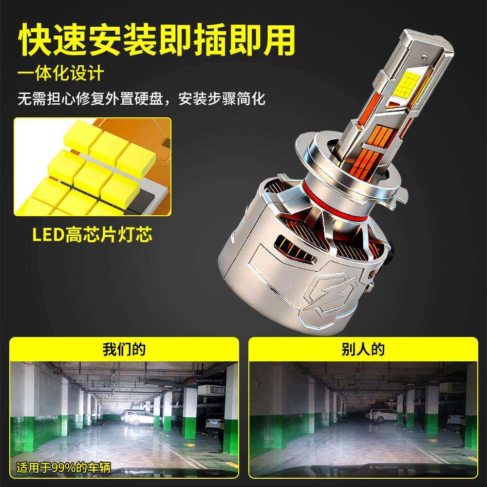 尚贤新款汽车led大灯H7汽车大灯超亮汽车灯泡远近一体汽车前照灯