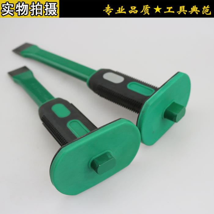 铬钒钢鸭舌头扁头凿子套组钳工凿钢錾子带护套冲子钳工机修工具