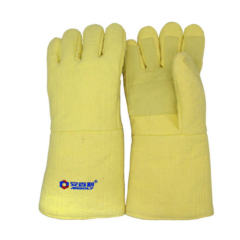 安百利ABL-S531耐高温500度隔热芳纶掌心加固耐用耐磨防烫手套