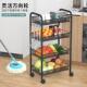 厨房架收纳置厨房收纳蔬菜多层架子架物架用品可小推车菜移动落地