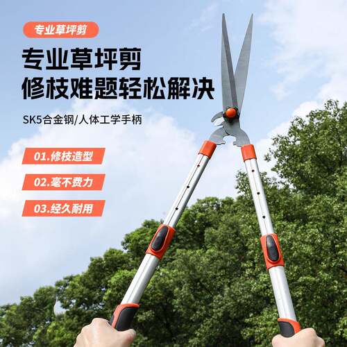 草坪剪篱笆剪伸缩粗枝大剪刀园艺工具绿篱剪树枝园林修枝剪