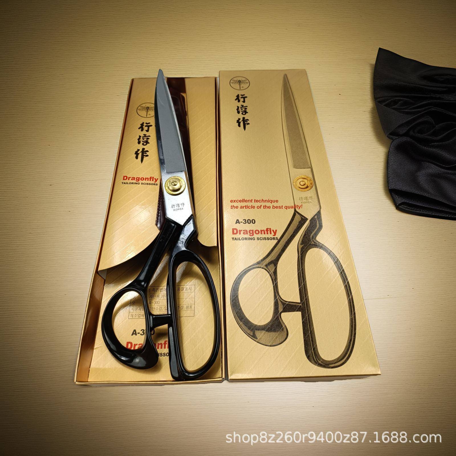 韩国蜻蜓牌服装剪刀 进口 裁缝剪刀 行淳作剪刀 8-12寸裁缝剪刀
