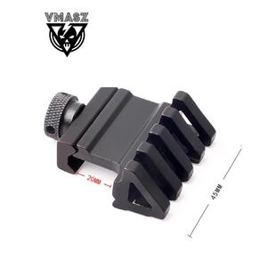 威迈斯 45度单边金属战术导轨m4侧轨斜轨夹具手电筒激光 机瞄管夹