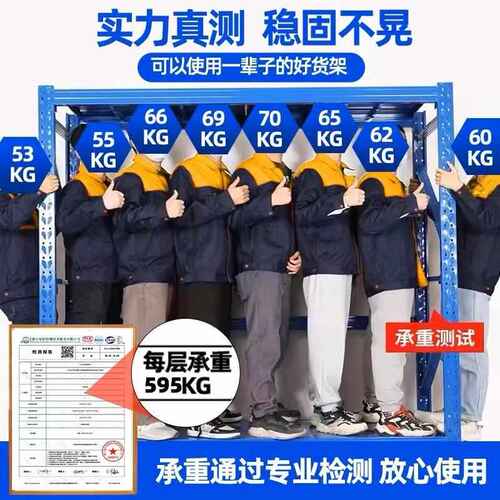 加厚仓储货架仓库多层快递超市家用地下室置物架重型展示货物铁架
