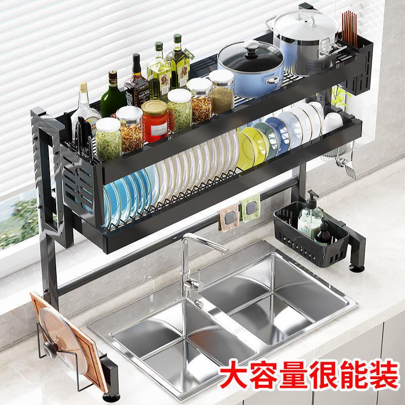 厨房水槽置物架多功能水池简易碗柜收纳神器台面碗碟防尘沥水架