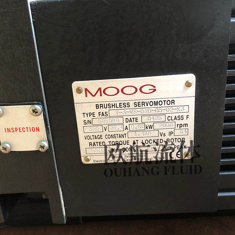 穆格伺服电机MOOG FAS T-3-V6-020-05-02-K3与伺服驱动器CZ1006CA