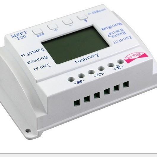 PWM双时段12V24V20A太阳能控制器T20液晶显示太阳能充电控制器
