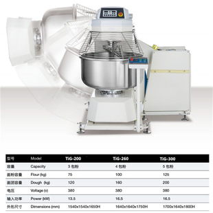 全自动搅面机3包粉4包粉5包粉支持定制跨境改电压 380V翻缸和面机