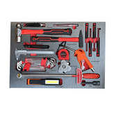 机修件汽修组合柜369工具维修套装 车间手推工具车加重型 抽屉式