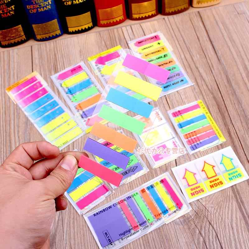 签字盖章紧急指示贴标签贴合同便利贴sign here 签名索引便签贴纸