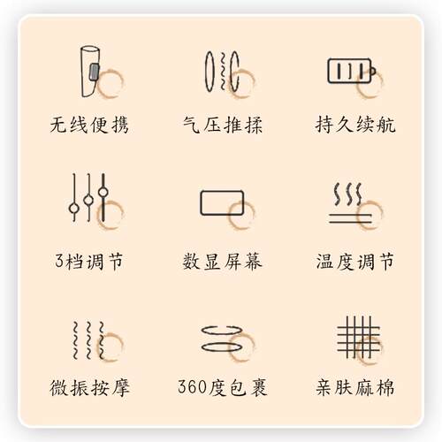 恒适小腿按摩器电动空气波压缩气囊发热热敷充电美腿按摩仪足疗机
