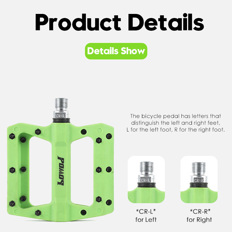 出售多种颜色山地自行车脚蹬 新款式尼龙踏板自行车脚踏板