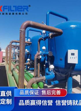 国海滤器 20T/h碳钢衬胶多介质过滤器 DN80 钢厂循环水矿井过滤
