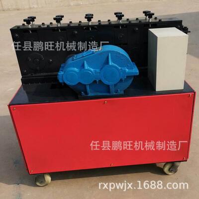双面钢管除锈调直喷漆一体机蔬菜大棚管调直机钢管调直