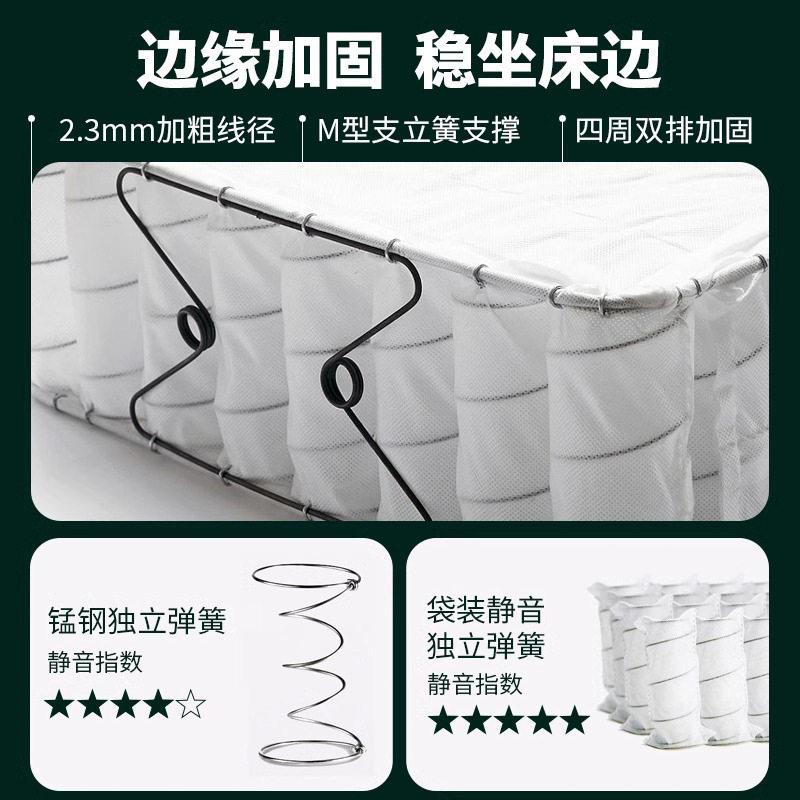 席梦思床垫软硬两用1.8米1.5m硬垫20cm厚经济型酒店家用弹簧床垫