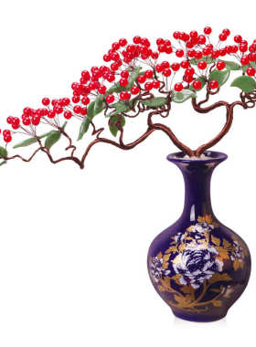 天然新中式玉雕水晶玉髓工艺品客厅家居饰品玉器乔迁送礼玄关摆件