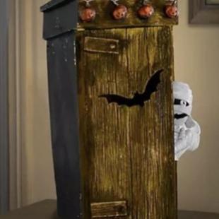 厕所木乃伊动画装 亚马逊热销新Outhouse Decor Animated 饰 Mummy