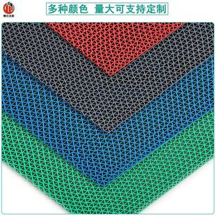 S型防水防滑镂空垫厨房泳池浴室卫生间地垫加厚6mm隔水防滑垫