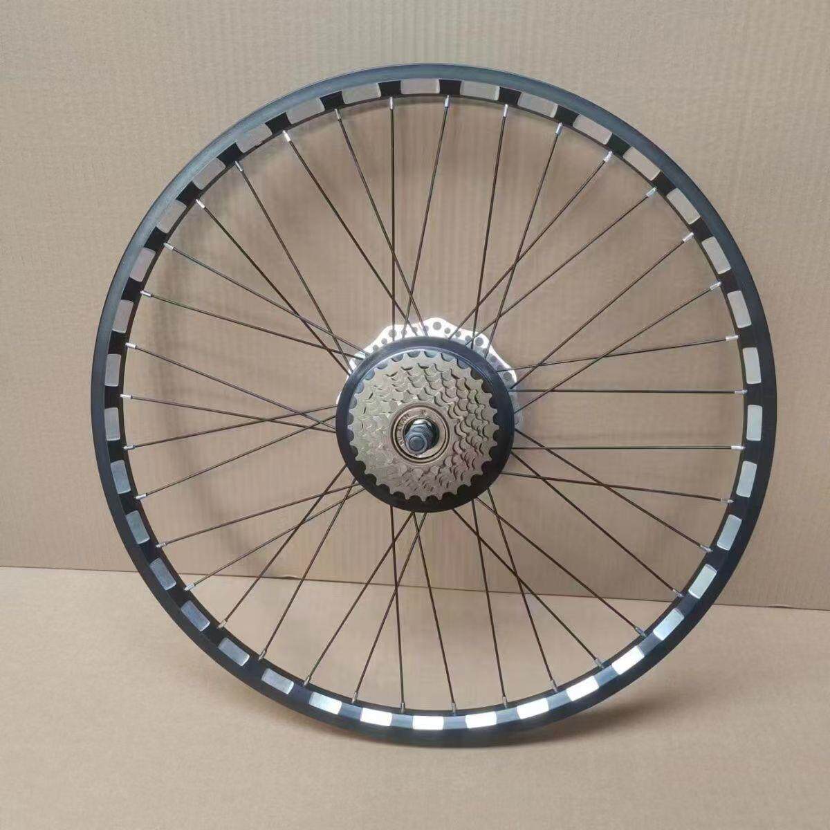 登山自行车27.5寸双层铝合金刀圈前后轴承六丁碟煞旋式飞轮