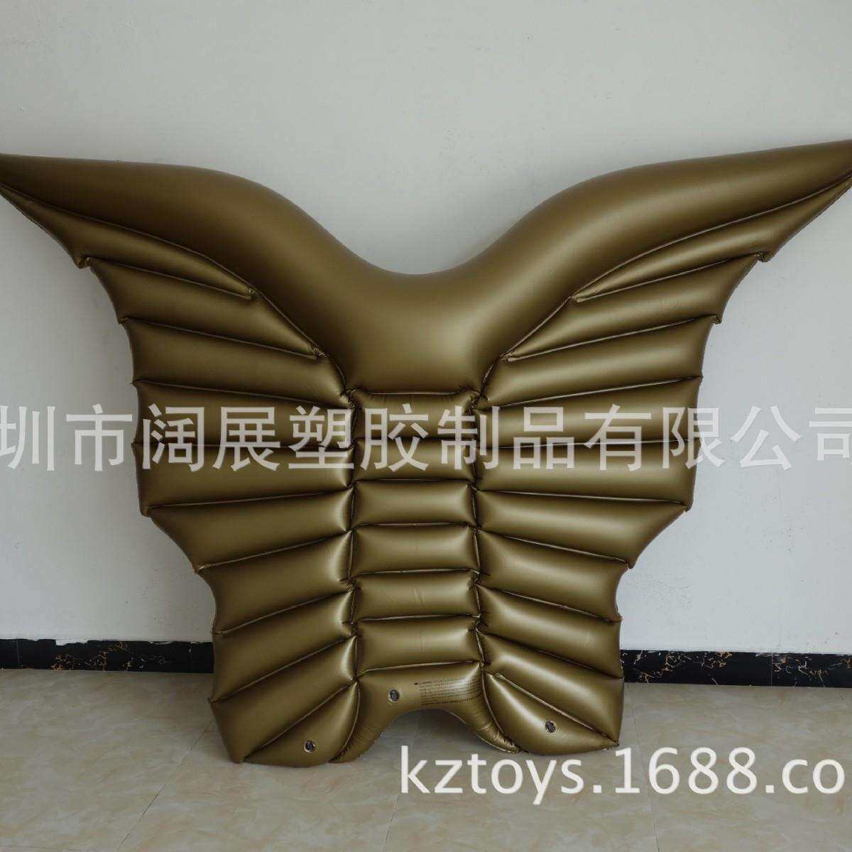 加厚水上充气白色蝴蝶浮排金色蝴蝶浮床天使之翼翅膀漂浮气垫