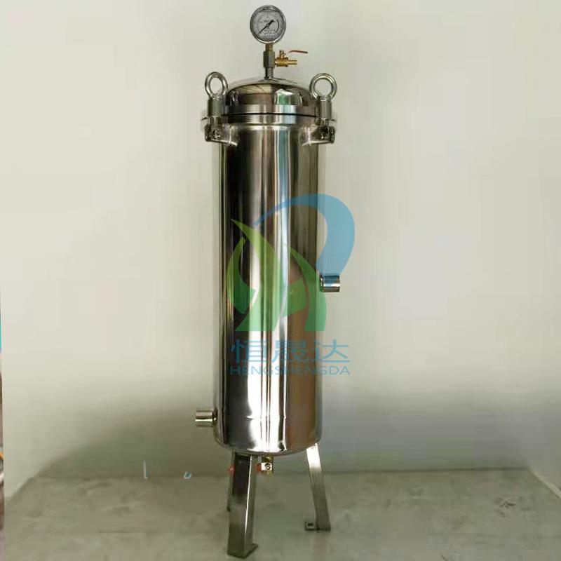 厂家净化FMC水超滤自来水管道不锈钢滤器30过式不4锈钢袋过滤器